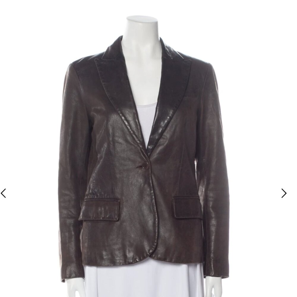Leather Blazer